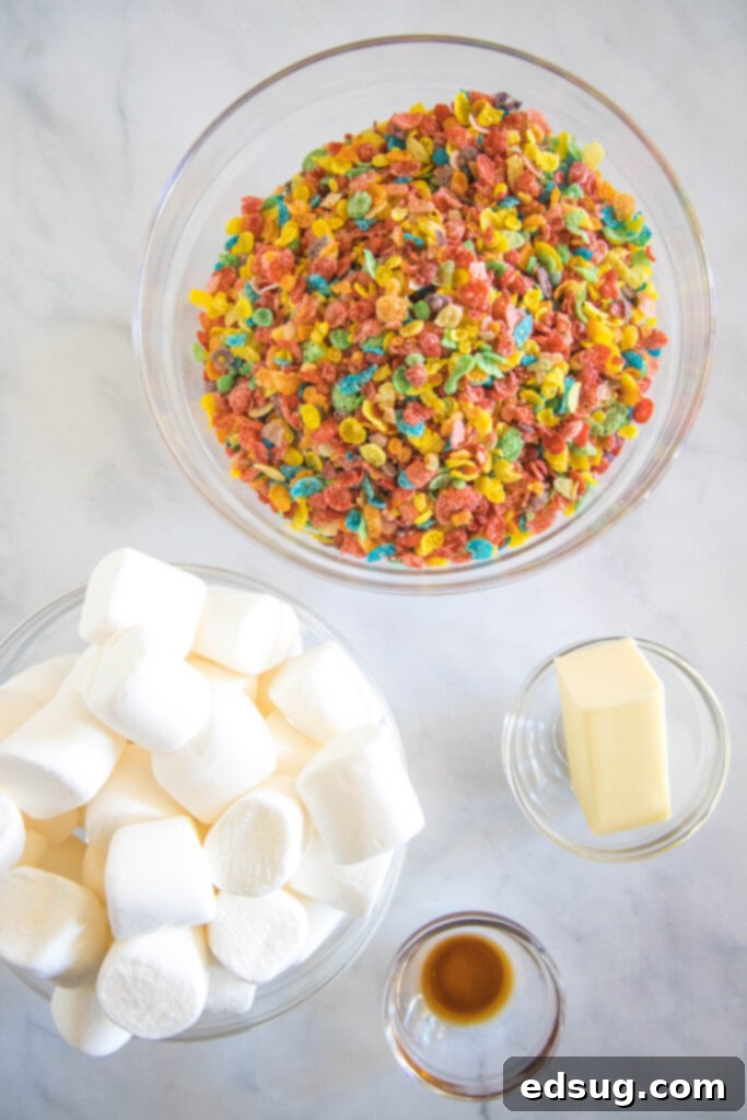 fruity pebbles bars ingredients