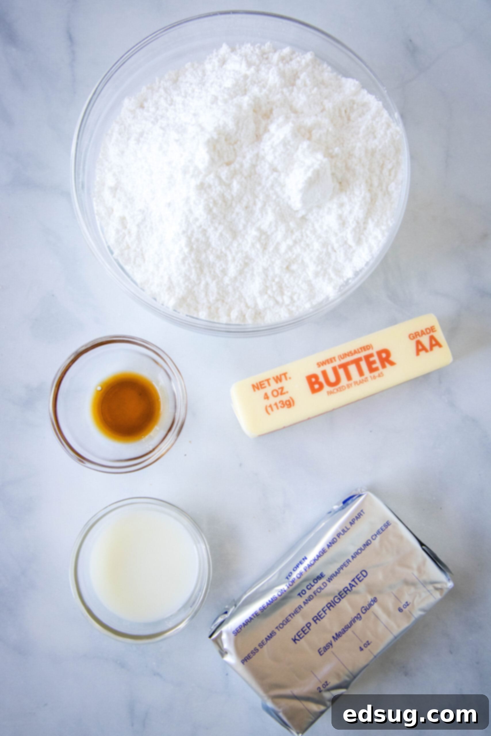 The best homemade carrot cake! Made from moist cake layers loaded with crunchy pecans, filled and frosted with sweet cream cheese frosting. Ingredients for cream cheese frosting.