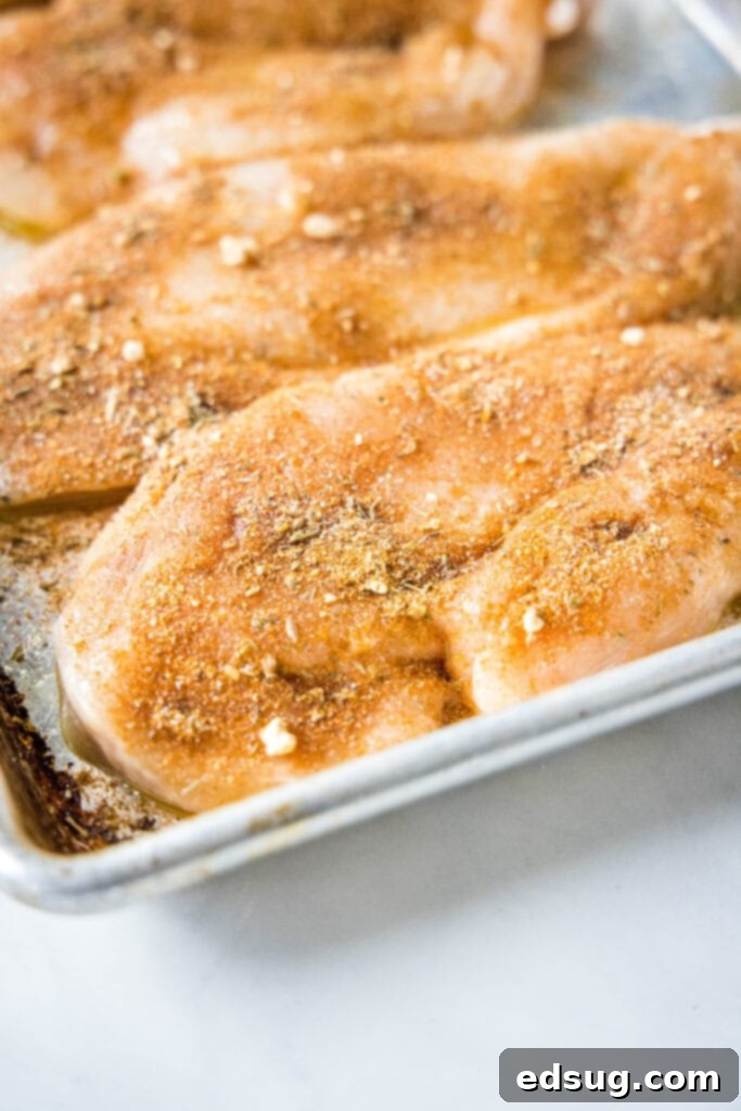 Perfectly seasoned chicken, with a blackened, crispy exterior, ready to be served.