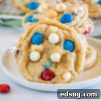 cropped close up 4th of july cookies on a white plate
