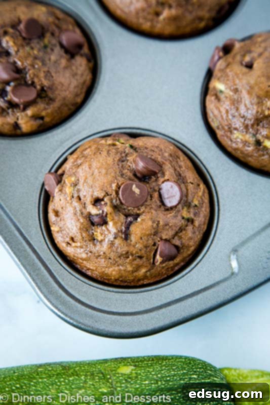 Decadent Chocolate Zucchini Muffins 4 Have zucchini to use up? These zucchini muffins are great to freeze and have for busy mornings