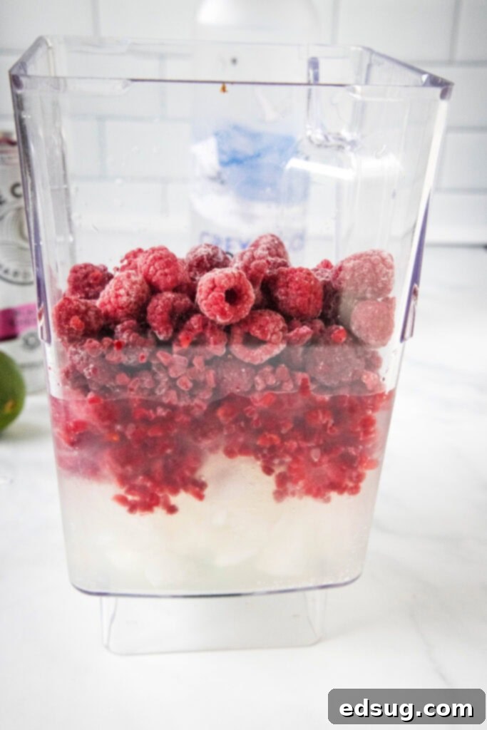 White Claw Chillers 4 white claw slushie ingredients in a blender