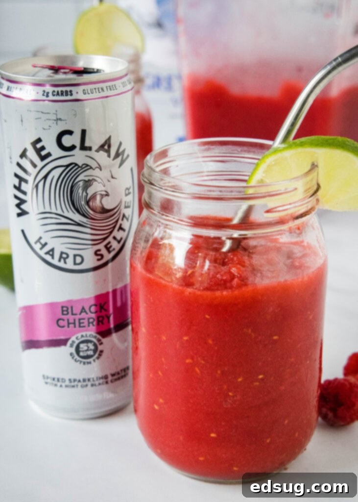 White Claw Chillers 6 white claw slushie in a glass