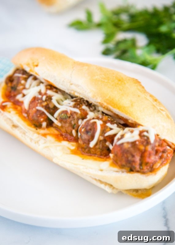 Meatball sub recipe, easy for weeknight dinners