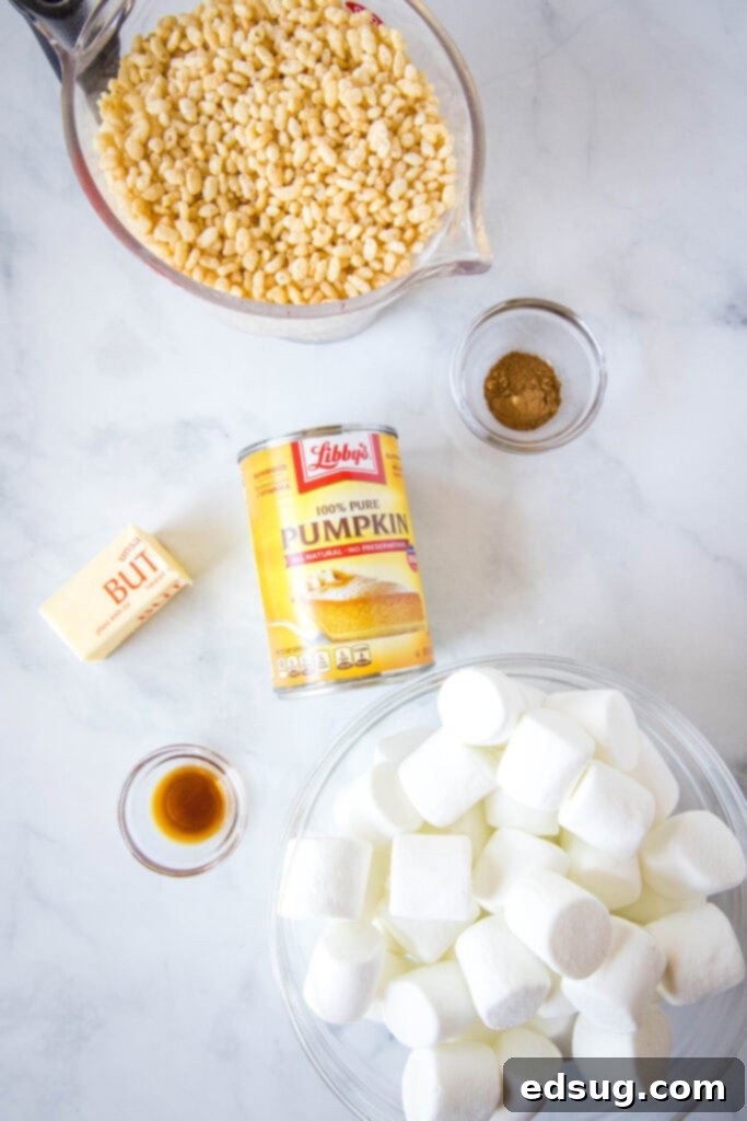 pumpkin rice krispie treat ingredients