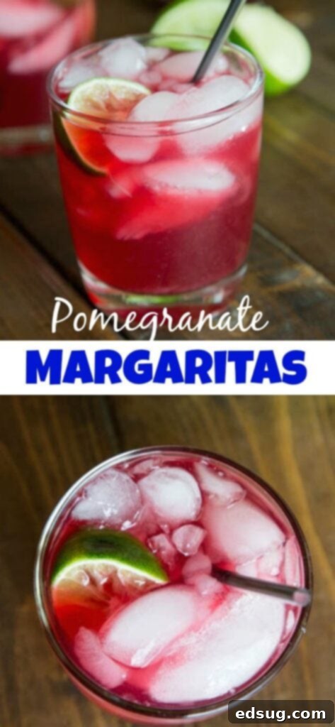 Ruby Pomegranate Margaritas 2 A selection of festive drinks including Pomegranate Margaritas and Mimosas, ready for holiday celebration