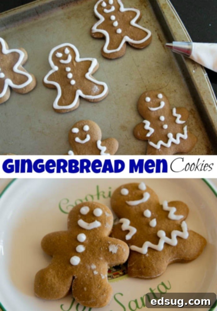close up of gingerbread men in a pan