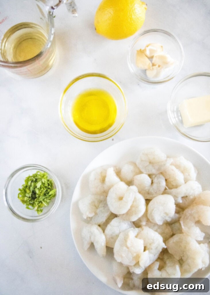 Zesty Garlic Butter Shrimp 3 shrimp scampi ingredients