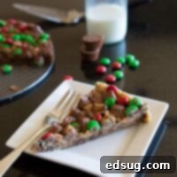 Ultimate Gluten Free Peanut Butter Cup Cookie Pizza 1 gluten free peanut butter cup cookie pizza on a plate