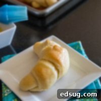 Crescent Rolls - Soft, buttery, and flaky homemade crescent rolls are perfect for homemade soup, stews, and chili on a cold night.