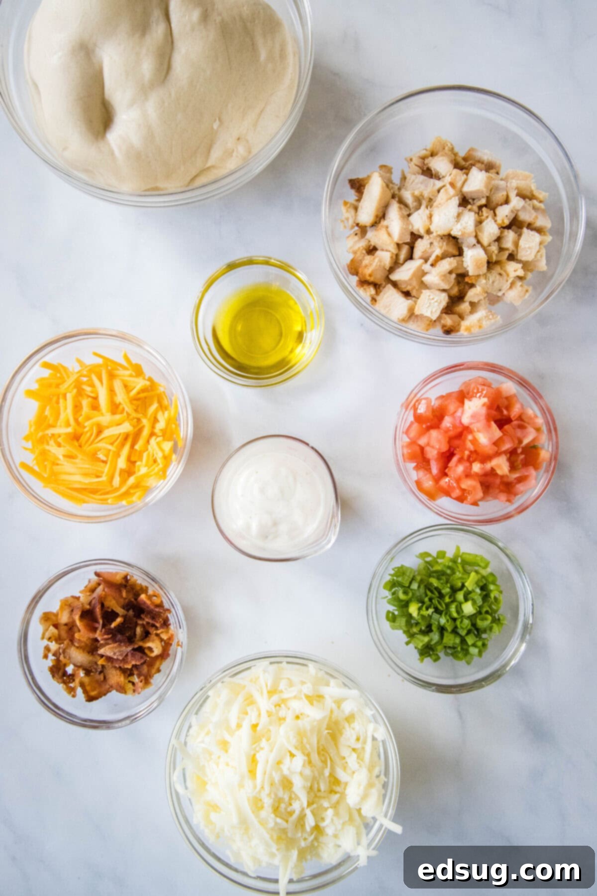 chicken bacon ranch pizza ingredients