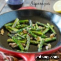 Smoky Pan Charred Asparagus with Toasted Walnuts 2 Pan Charred Asparagus with Lemon and Walnuts | Dinners, Dishes, & Desserts