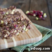 Homemade Pistachio Cranberry Energy Bars