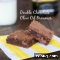 Double Chocolate Olive Oil Brownies | Dinners, Dishes & Desserts