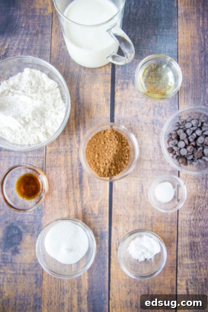 Irresistible Chocolate Pancakes 3 chocolate pancakes ingredients