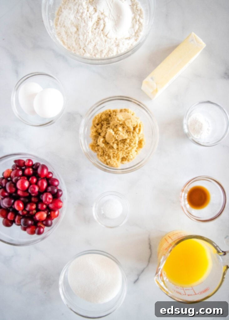 Zesty Cranberry Orange Delights 3 cranberry muffin ingredients