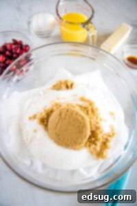 Zesty Cranberry Orange Delights 8 mixing dry ingredients for cranberry muffins