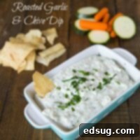 Roasted Garlic & Chive Dip - perfect for entertaining