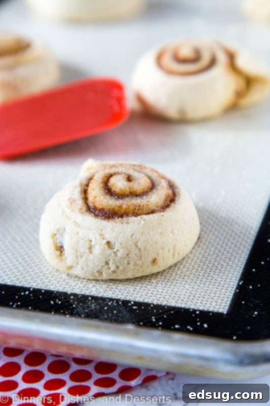 Elephant Ears - a cinnamon and sugar filled pastry. Kind of like a cinnamon roll, but ready in 20 minutes. Perfect for a treat or for a nice breakfast. Elephant ears on baking tray