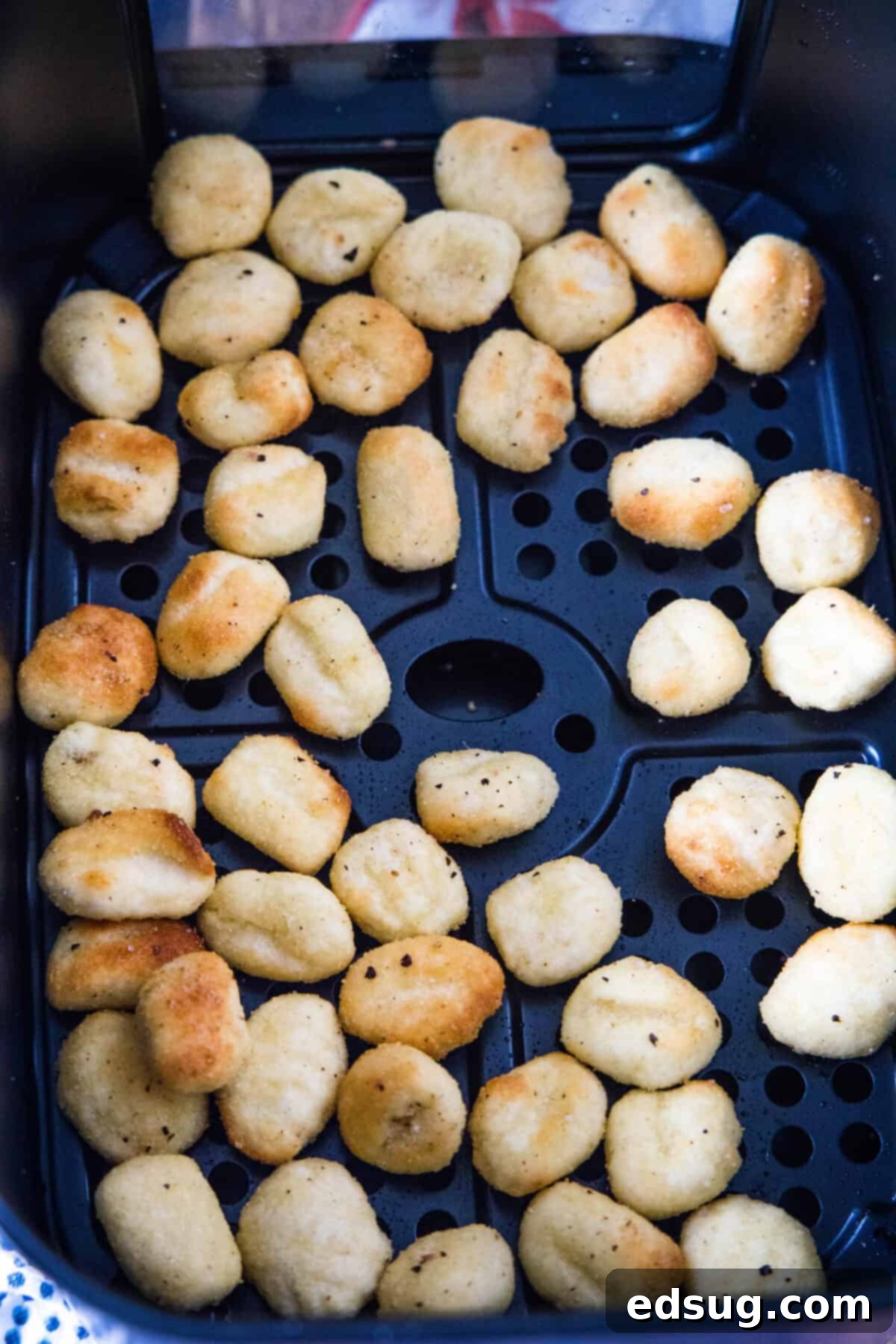 Air Fryer Gnocchi 4 gnocchi in air fryer