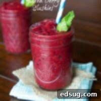 Mixed Berry & Mint Slushies - fun summer treat