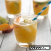 Southern Peach Bourbon Quencher 4 Bourbon Peach Limeade - a great use for those fresh peaches