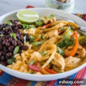 close up fajita bowls