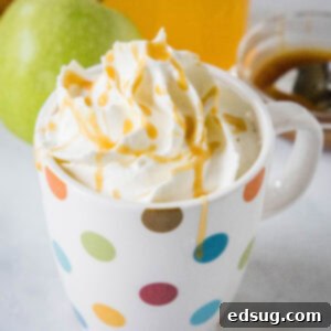 Velvet Caramel Apple Delight 7 close up caramel apple cider