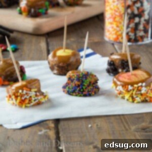 Caramel Apple Bites 2 Mini Caramel Apples - how cute for fall!