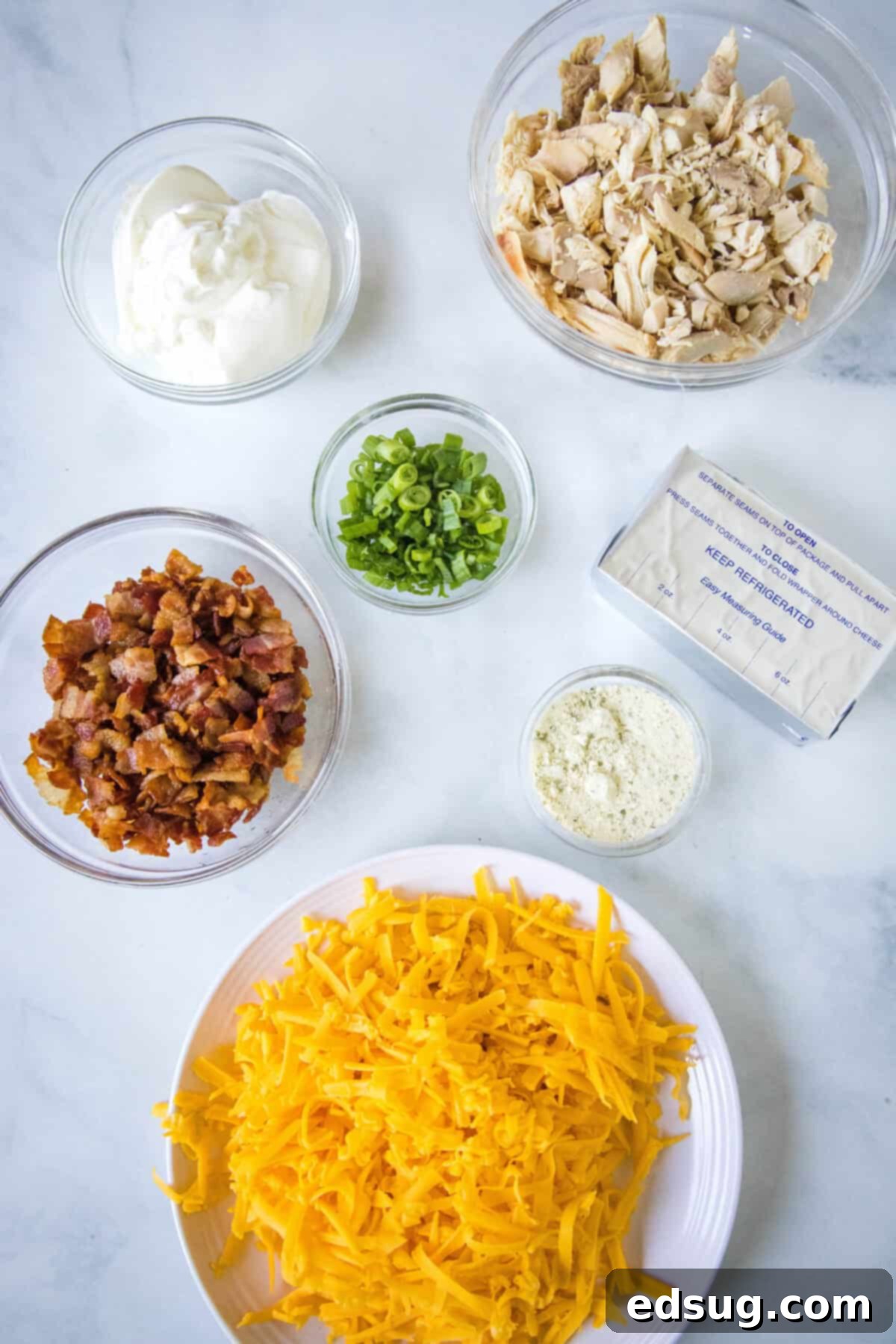 chicken bacon ranch dip ingredients
