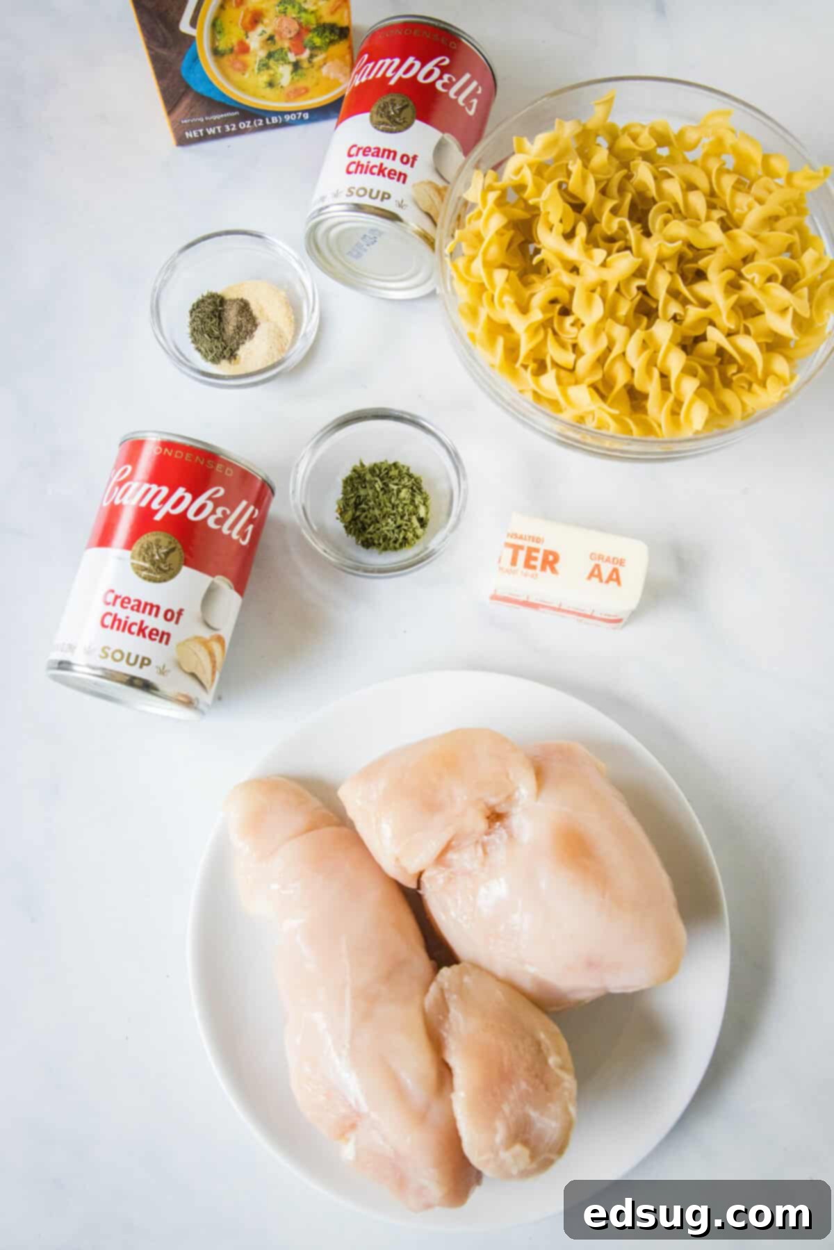 slow cooker chicken and noodles ingredients