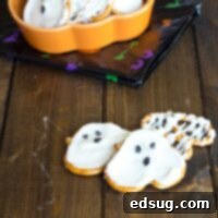 Ghost Pretzels on a white plate