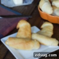 Witch hat breadsticks made from crescent rolls