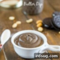 Oreo Peanut Butter Dip - a fun twist on homemade peanut butter