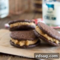 Homemade Peanut Butter Cookie Dough Oreos {Dinners, Dishes, and Desserts}