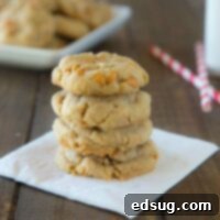 Soft and Chewy Butterscotch Chip Pudding Cookies are so soft and fluffy. Butterscotch pudding and butterscotch chips give them tons of flavor.