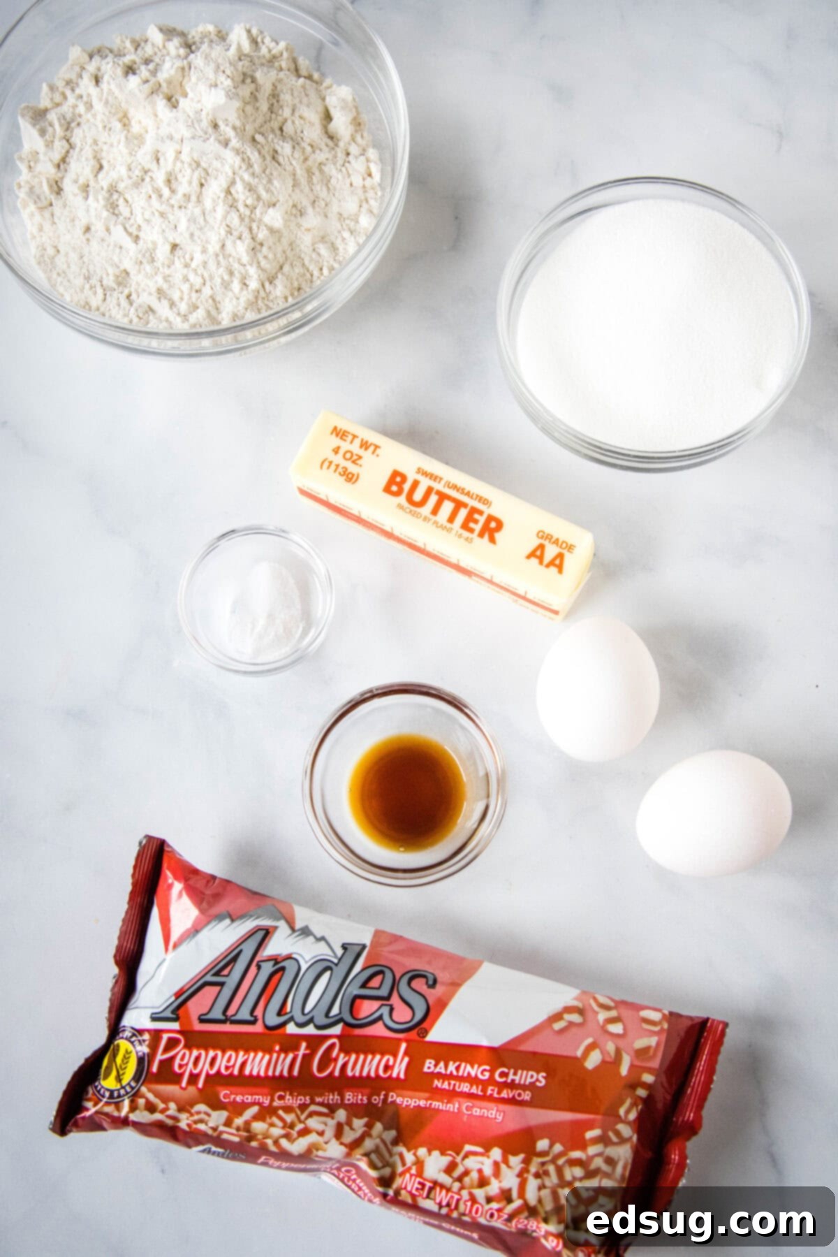 Holiday Peppermint Sugar Cookie Bars 3 peppermint sugar cookie bars ingredients