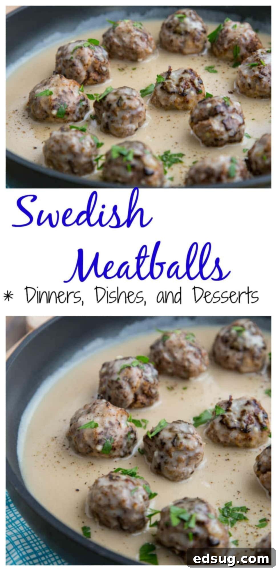 Grandma's Swedish Meatballs 2 A pan of swedish meatballs