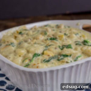 Velvety Spinach and Artichoke Gnocchi 2 Creamy Spinach & Artichoke Gnocchi {Dinners, Dishes, and Desserts}