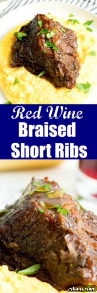 Fork-Tender Red Wine Short Ribs 8 red wine braised short ribs close up