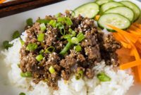 Savory Korean Beef and Rice Bowls