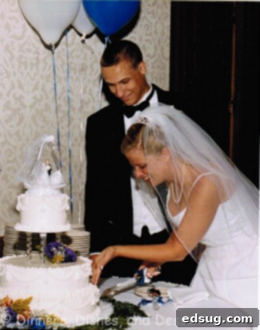 Close-up of wedding details